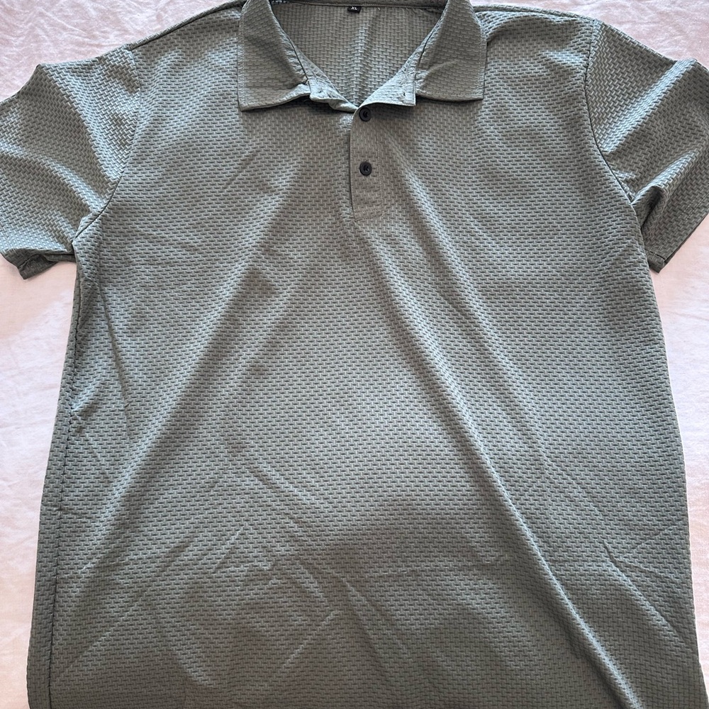 Men's Green Silky Soft Golf Polo Shirt